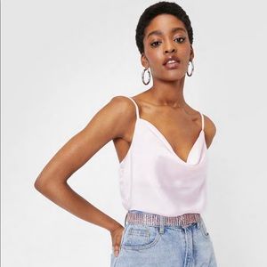 nastygal cowl neck top